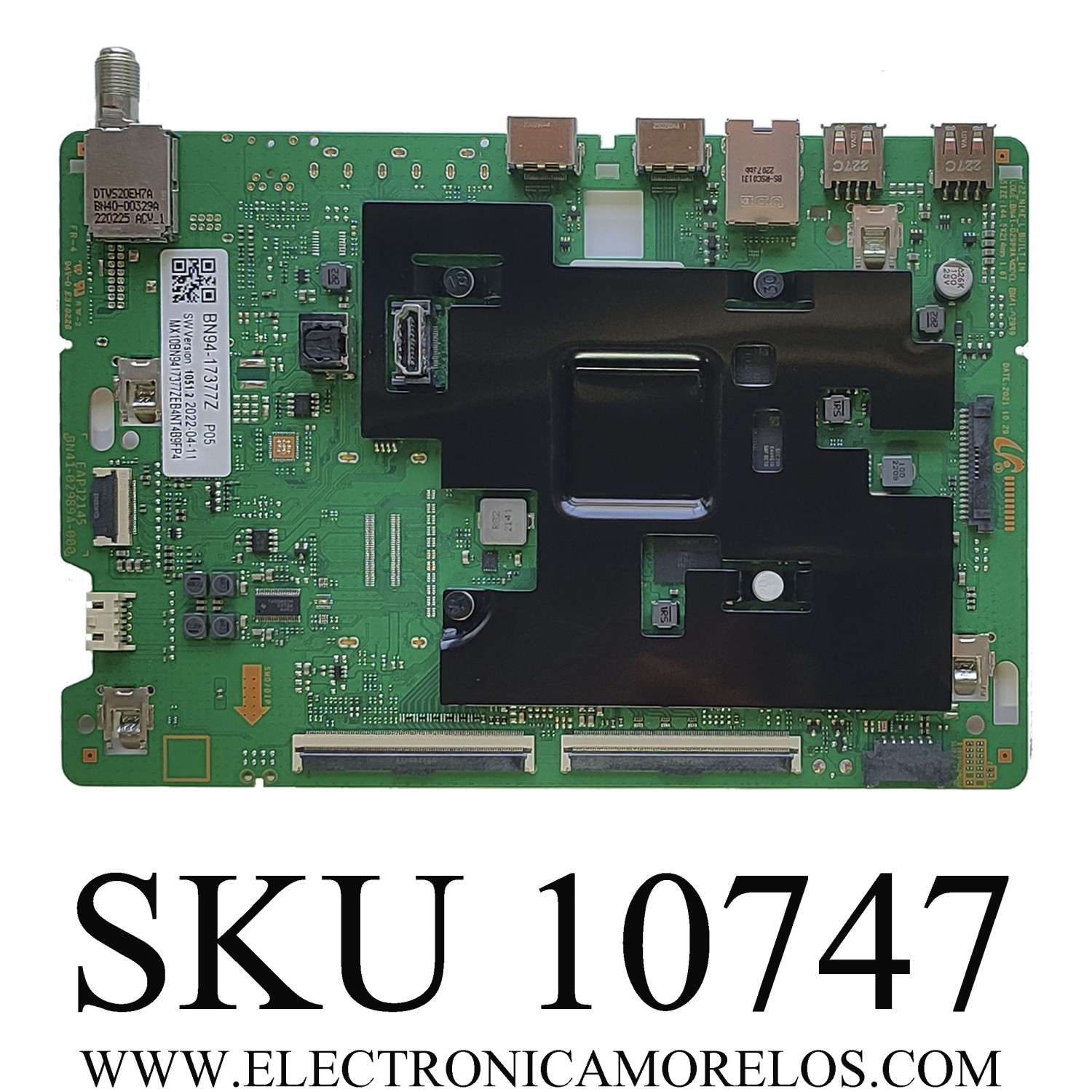 MAIN PARA TV SAMSUNG / NUMERO DE PARTE BN94-17377Z / BN41-02989A-000 / BN97-19316B / BN9417377Z / PANEL CY-QB065HGLV1H / DISPLAY LSF650FN17-Q01 / BN96-53589B / MODELO QN65Q60BDFXZA FA01	